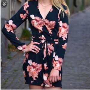 H&M Navy Floral Romper